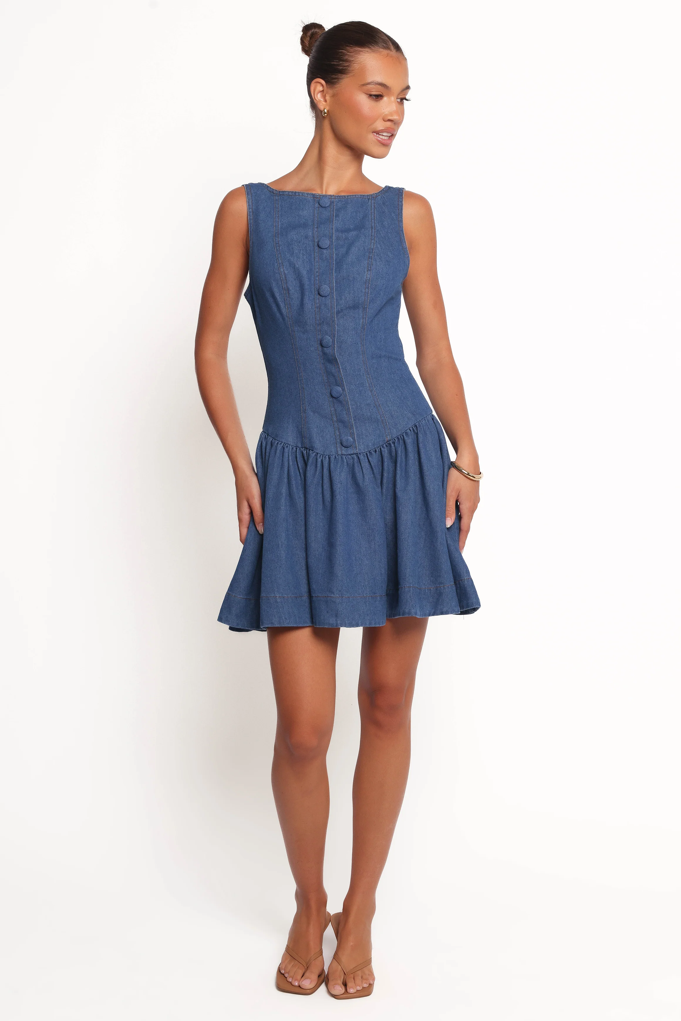Tiziana Mini Dress - Indigo Denim