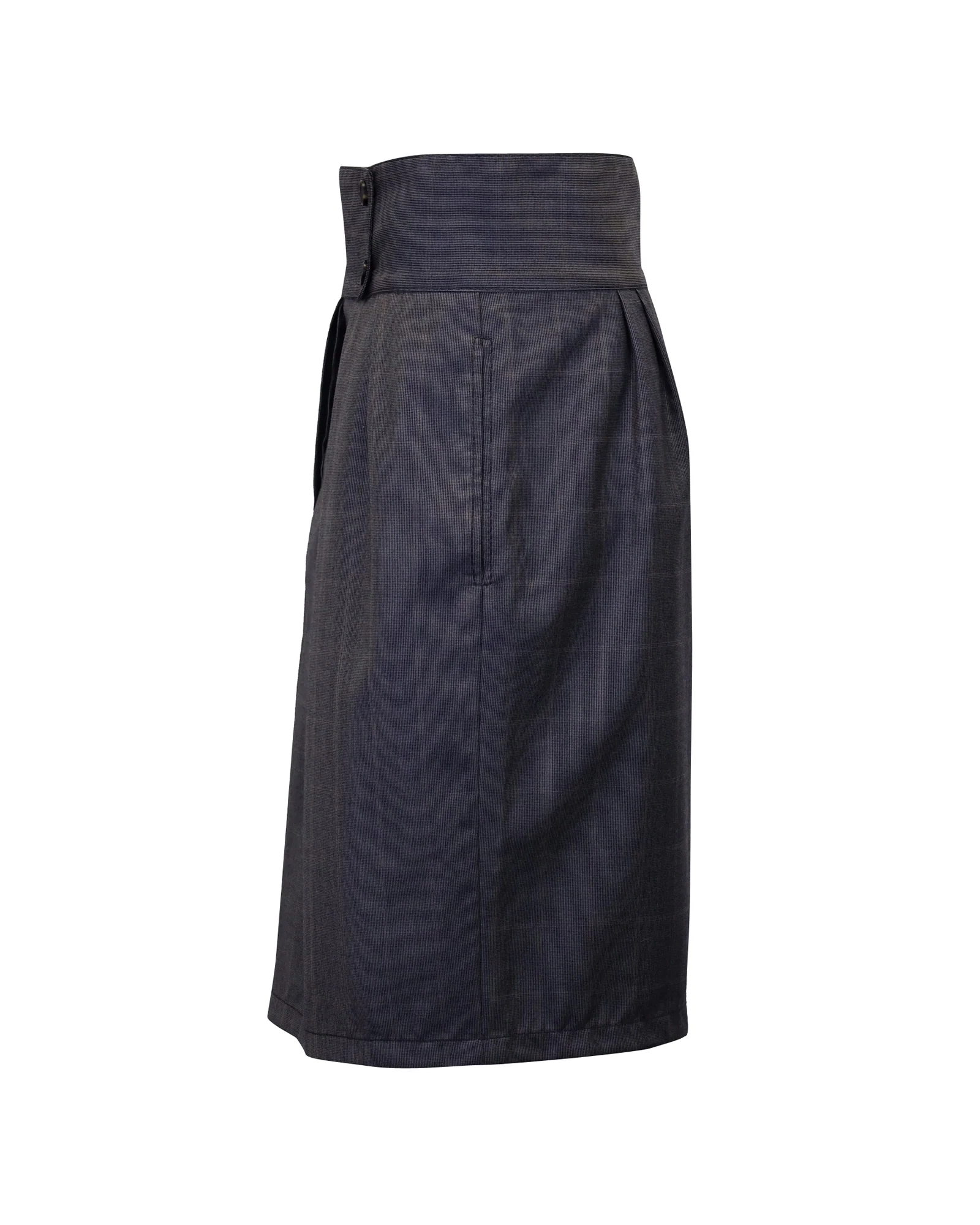 Stella McCartney Pleated Skirt in Grey Wool