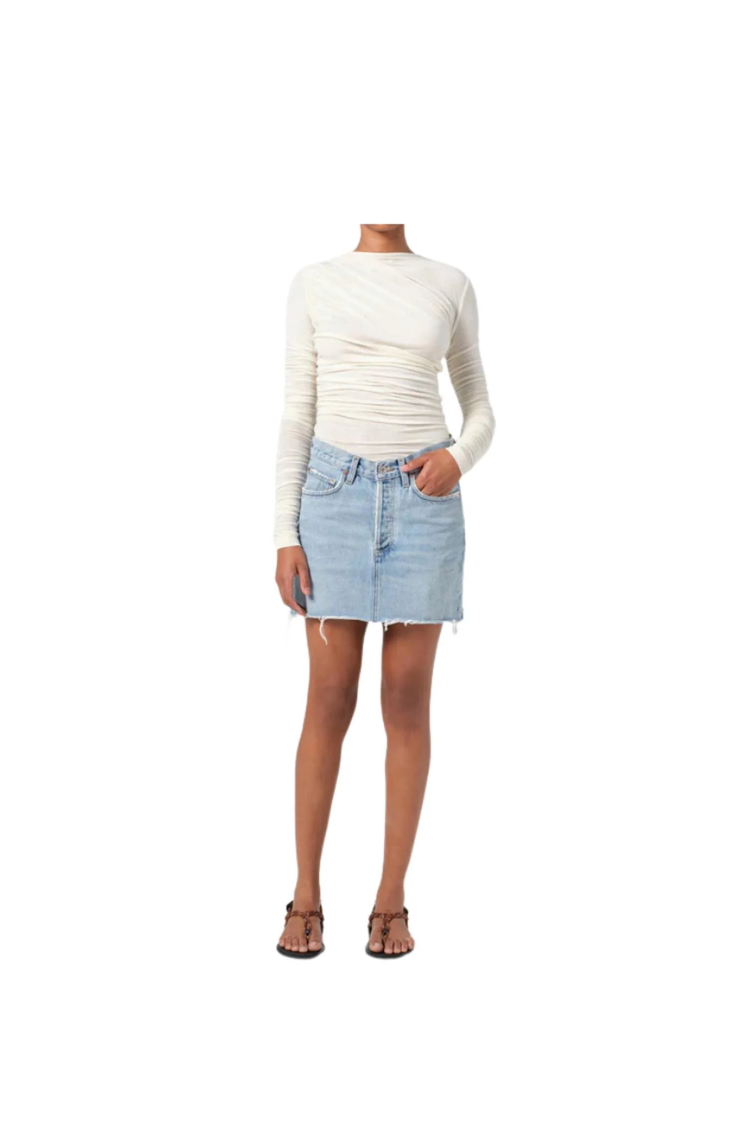 V-Waist Mini Skirt In Force
