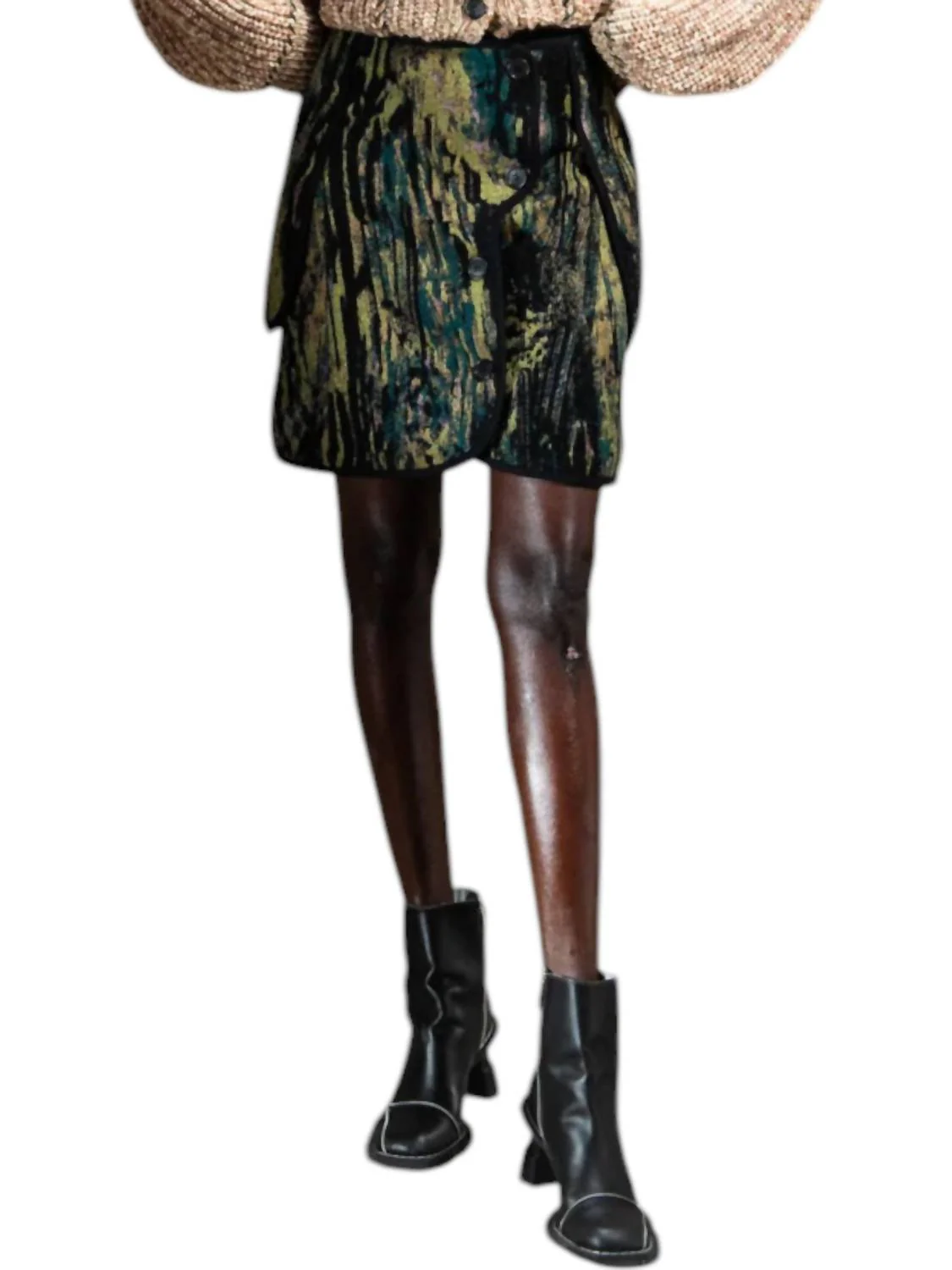 Dawn Skirt In Shadow Bouquet