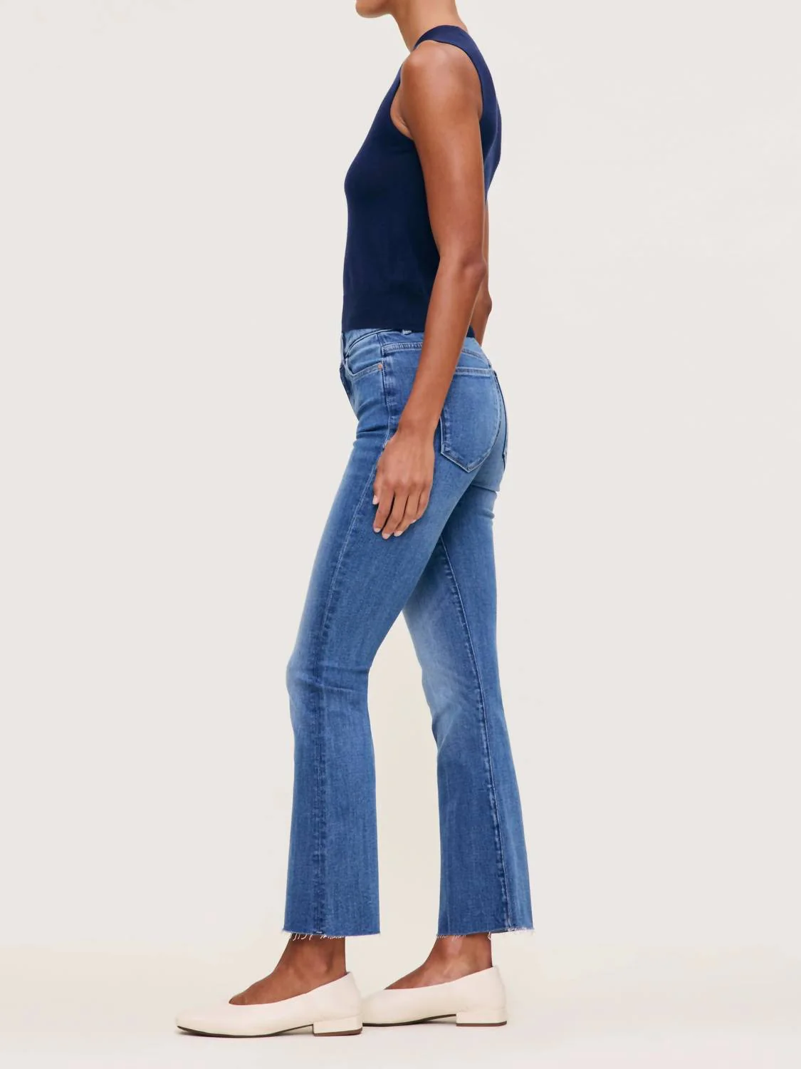 Bridget Instasculpt Raw Hem Ankle Bootcut Jeans In Palm Springs
