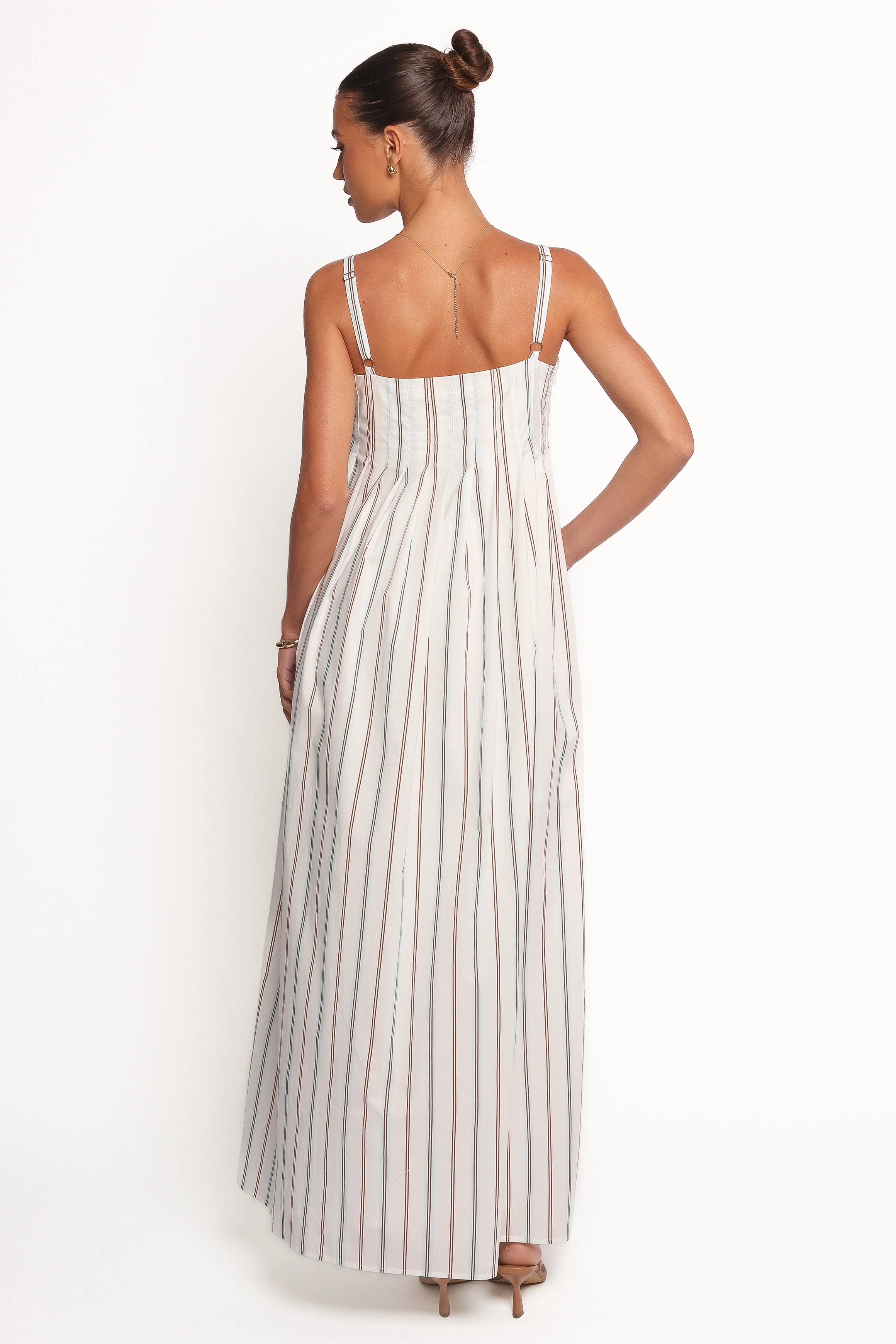 Corfu Midi Dress - Blue Stripe