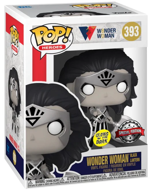 EDITION LIMITEE: WONDER WOMAN (BLACK LANTERN) (GLOW IN THE DARK) - WONDER WOMAN'S 80TH