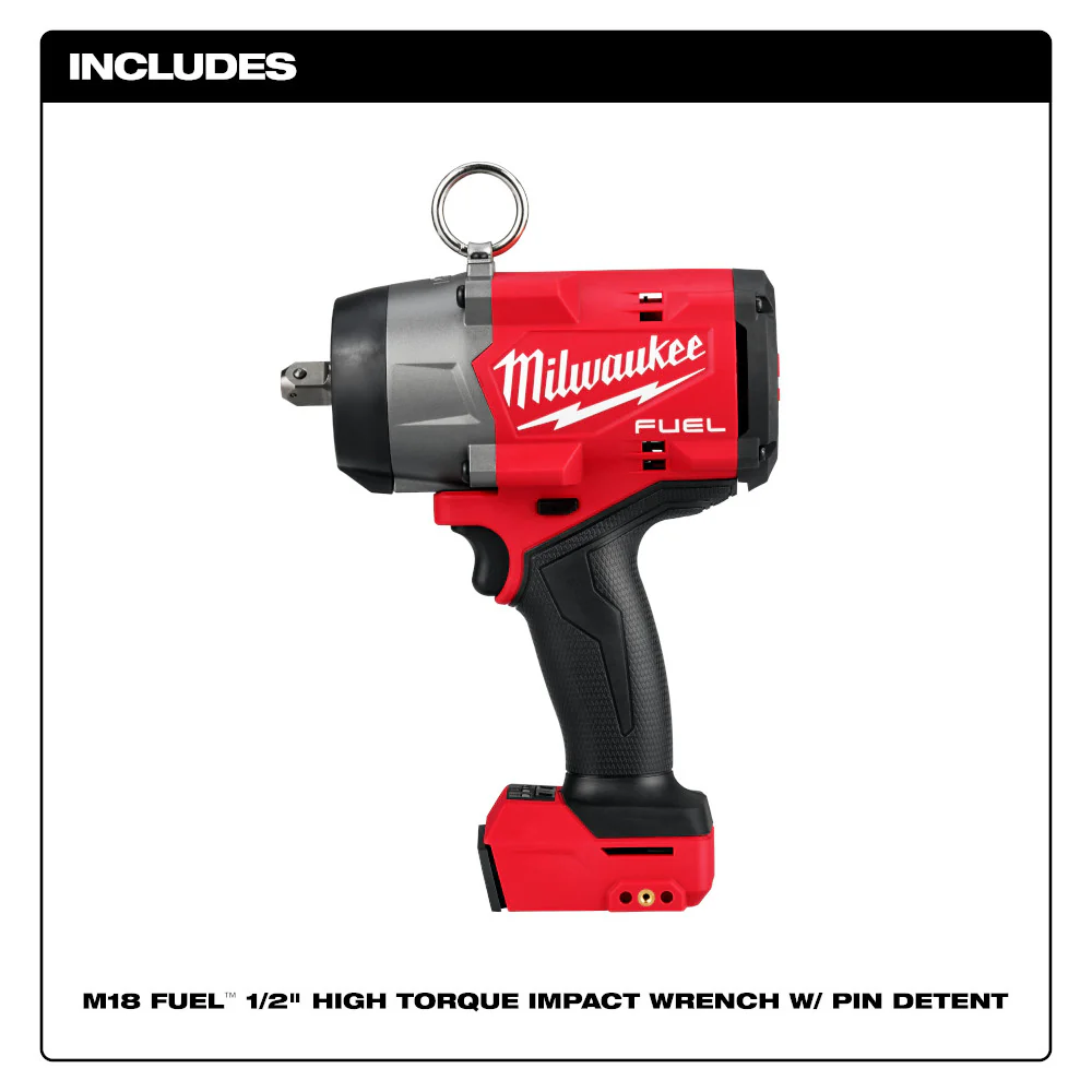 Clé à chocs à couple élevé Milwaukee 2966-20 M18 FUEL 18 V 1/2 po avec goupille - Outil seul