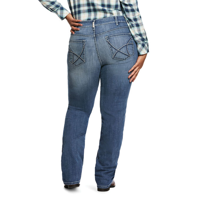 Ariat R.E.A.L. Mid Rise Stretch Talulah Stackable Straight Leg Jean