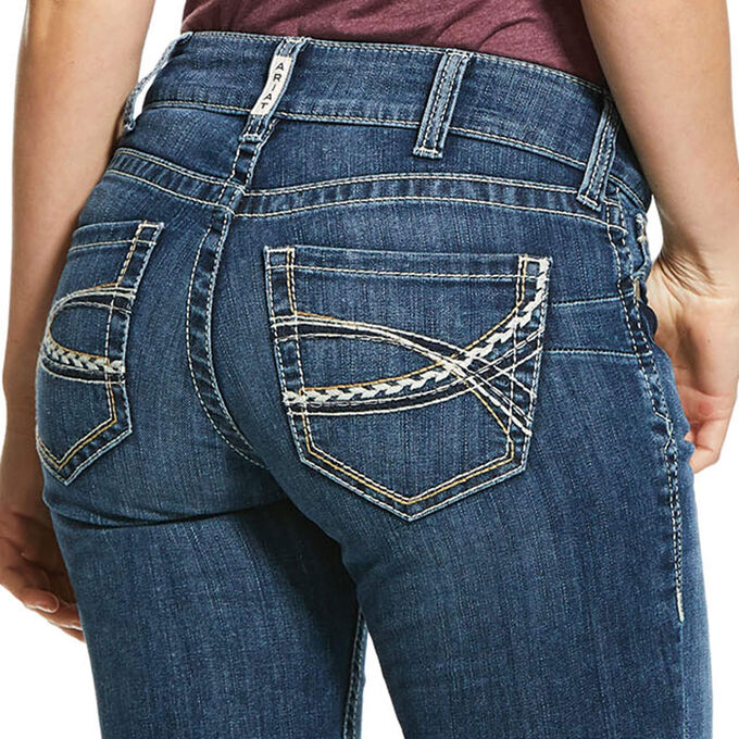 Ariat R.E.A.L. Mid Rise Stretch Carlie Boot Cut Jean