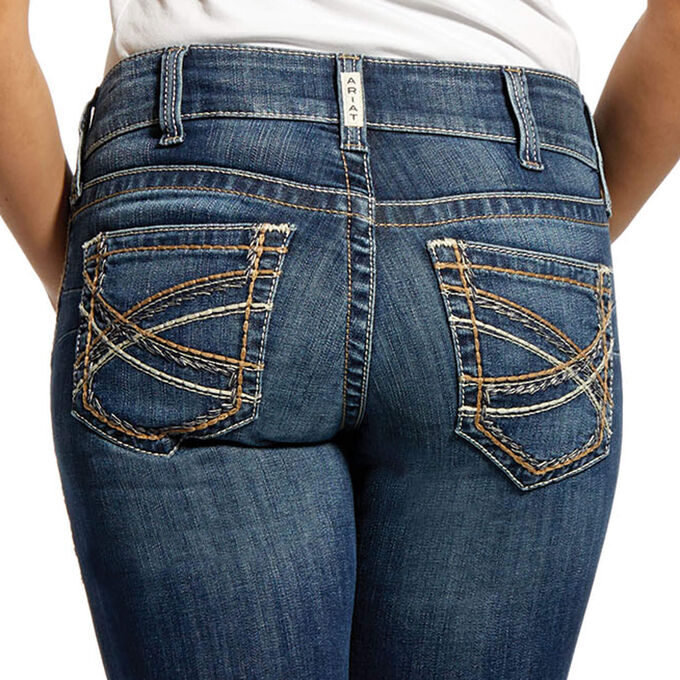 Ariat R.E.A.L. Mid Rise Stretch Entwined Festival Boot Cut Jean