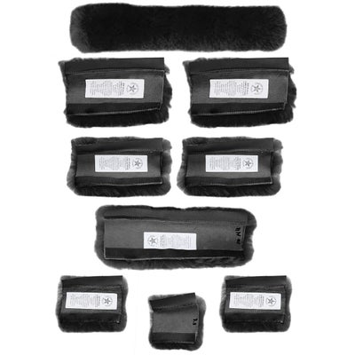 JMS Sheepskin Fleece 9-Piece Shipping Halter Covers Set