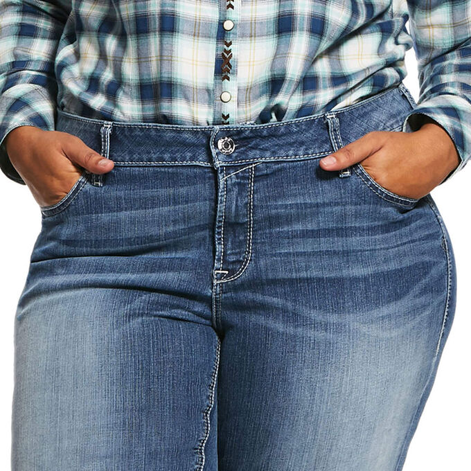 Ariat R.E.A.L. Mid Rise Stretch Talulah Stackable Straight Leg Jean