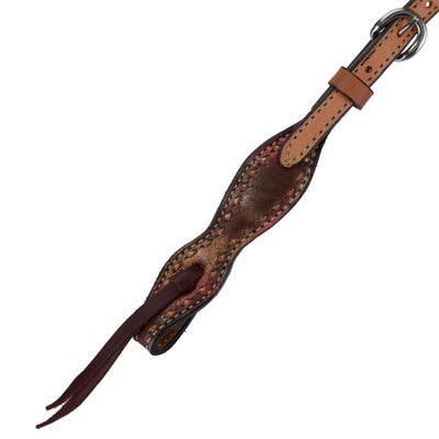 Alamo Saddlery Buckstitch Sleek Wave Style Headstall