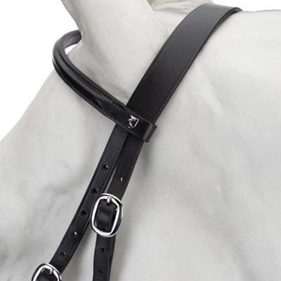 Leather Bitless Bridle with Web Reins