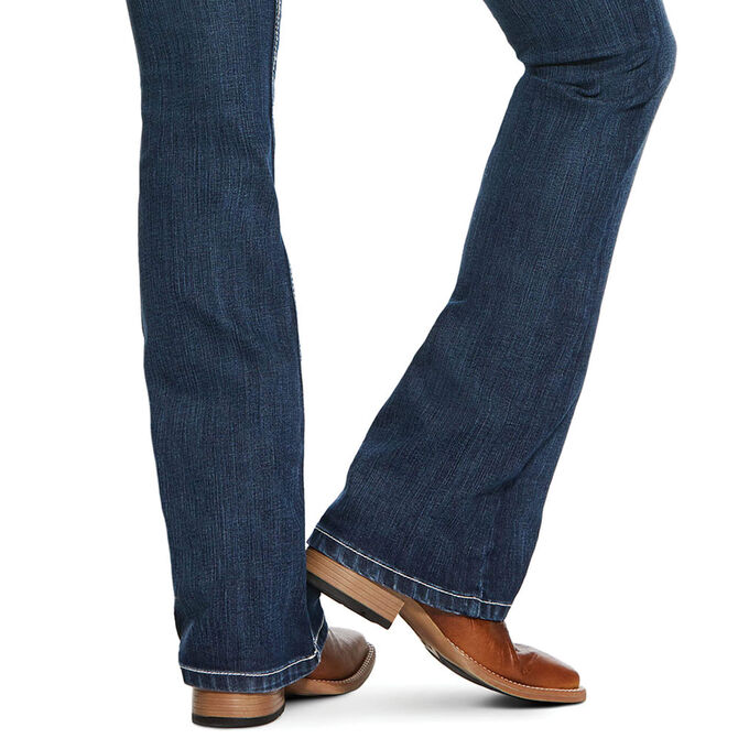 R.E.A.L. Mid Rise Arrow Fit Stretch Shayla Boot Cut Jean
