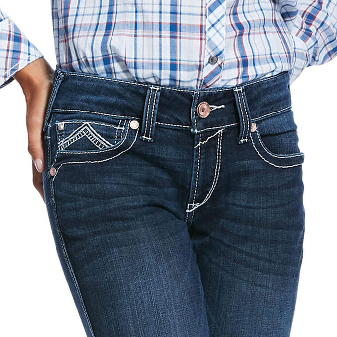 R.E.A.L. Low Rise Stretch Glitz Boot Cut Jean