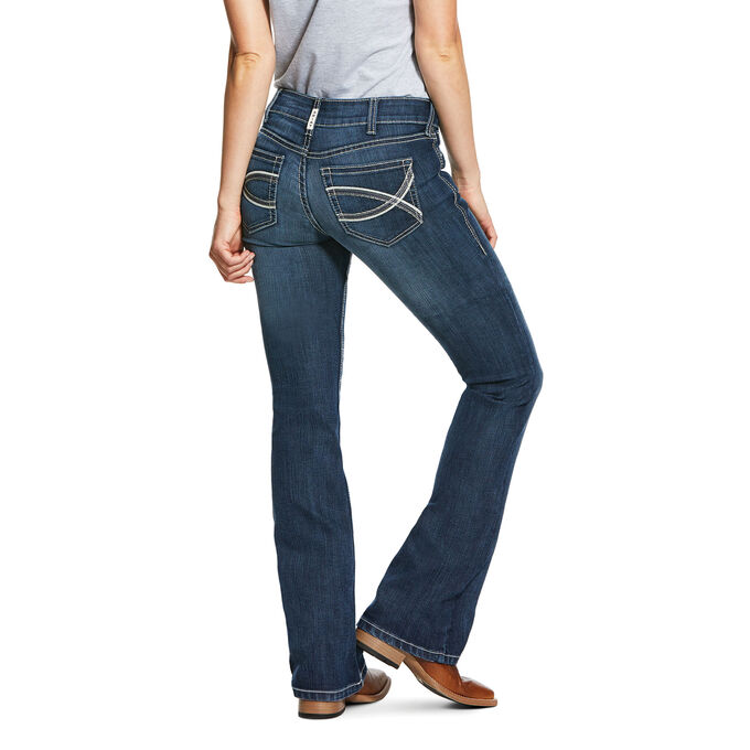 Ariat R.E.A.L. Mid Rise Arrow Fit Stretch Shayla Boot Cut Jean | Ariat Outlet
