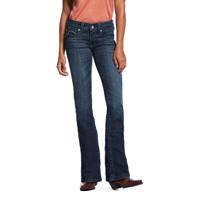 Ariat R.E.A.L. Mid Rise Arrow Fit Stretch Angel Boot Cut Jean