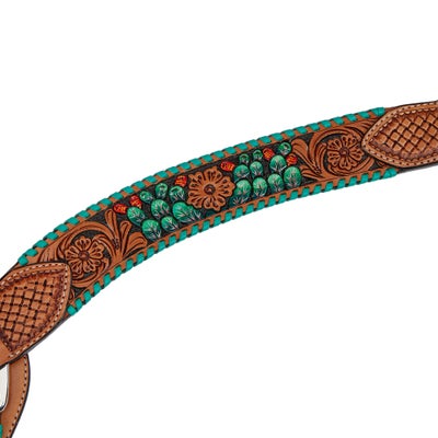 Rafter T Breast Collar- Painted Cactus