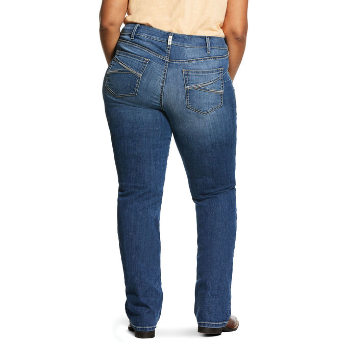 Ariat R.E.A.L. Mid Rise Stretch Presley Stackable Straight Leg Jean