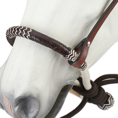 Royal King Browband Bosal Headstall with Mecate Reins