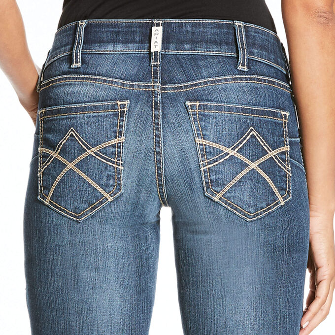 R.E.A.L. Mid Rise Stretch Tulip Boot Cut Jean