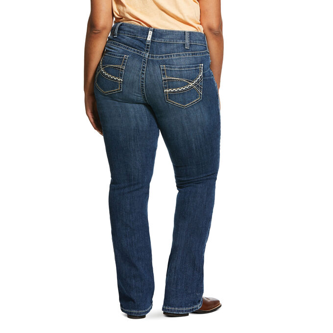 Ariat R.E.A.L. Mid Rise Stretch Carlie Boot Cut Jean