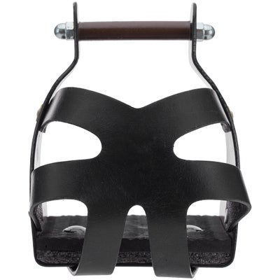 Tough 1 Metal Endurance Stirrups w/Leather Guard Cage