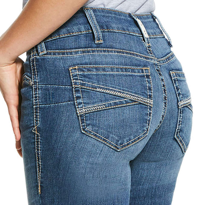 Ariat R.E.A.L. Mid Rise Stretch Presley Stackable Straight Leg Jean