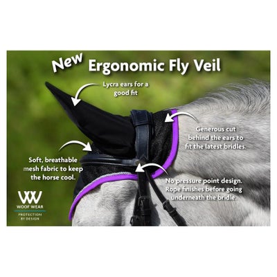 Woof Wear Ergonomic Fly Veil Bonnet