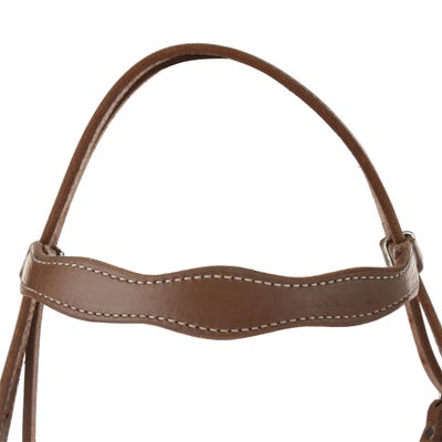 Berlin Custom Harness Leather Cowboy Browband Headstall