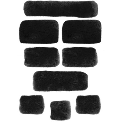 JMS Sheepskin Fleece 9-Piece Shipping Halter Covers Set