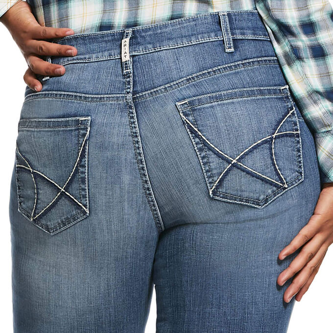 Ariat R.E.A.L. Mid Rise Stretch Talulah Stackable Straight Leg Jean