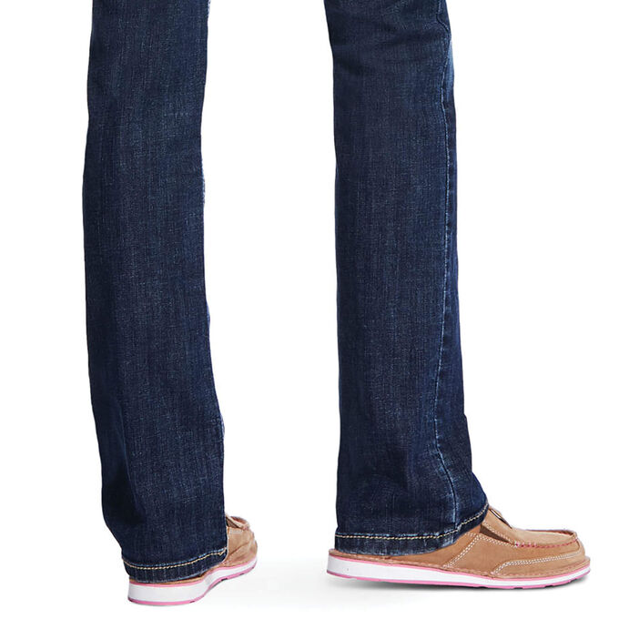 R.E.A.L. Mid Rise Stretch Brianne Stackable Straight Leg Jean
