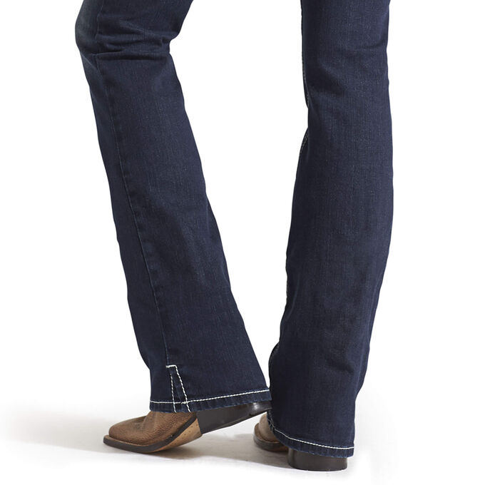 R.E.A.L. Mid Rise Stretch Whipstitch Boot Cut Jean