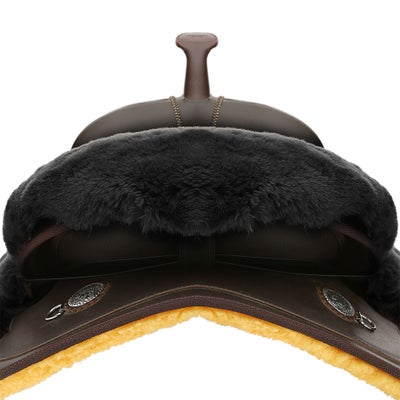 Lady Godiva Sheepskin Western Saddle Cushion/Cover