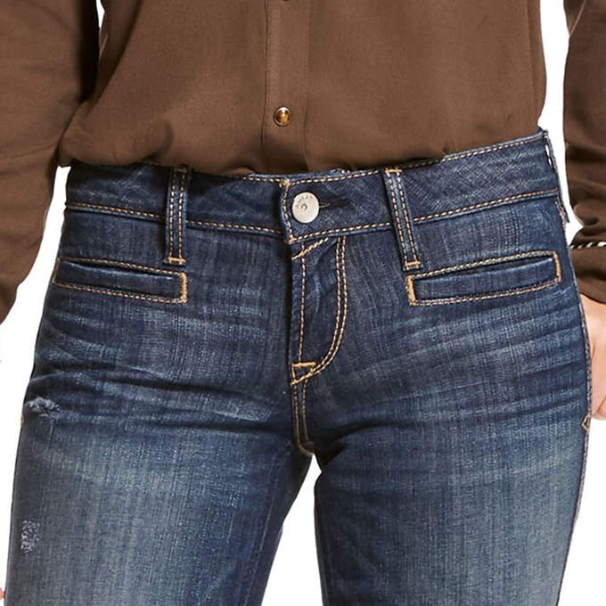 Ariat Trouser Mid Rise Stretch Lucy Wide Leg Jean