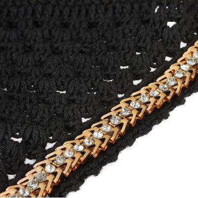 Equine Couture Fly Bonnet Ear Net Hood -Lurex Rope
