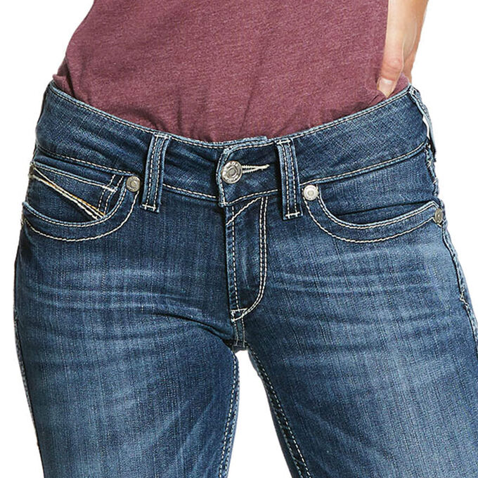 Ariat R.E.A.L. Mid Rise Stretch Carlie Boot Cut Jean