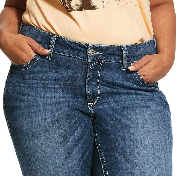Ariat R.E.A.L. Mid Rise Stretch Carlie Boot Cut Jean