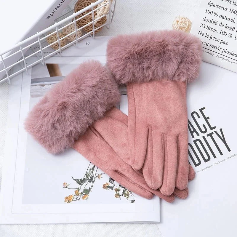 Gants velours épais