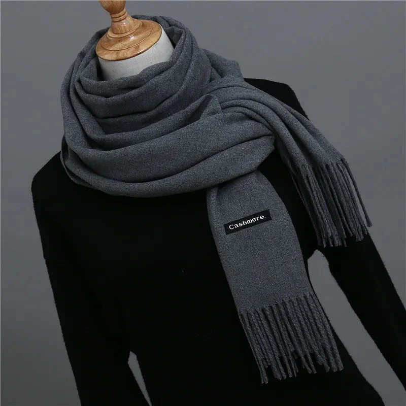 Écharpe homme couleur unie