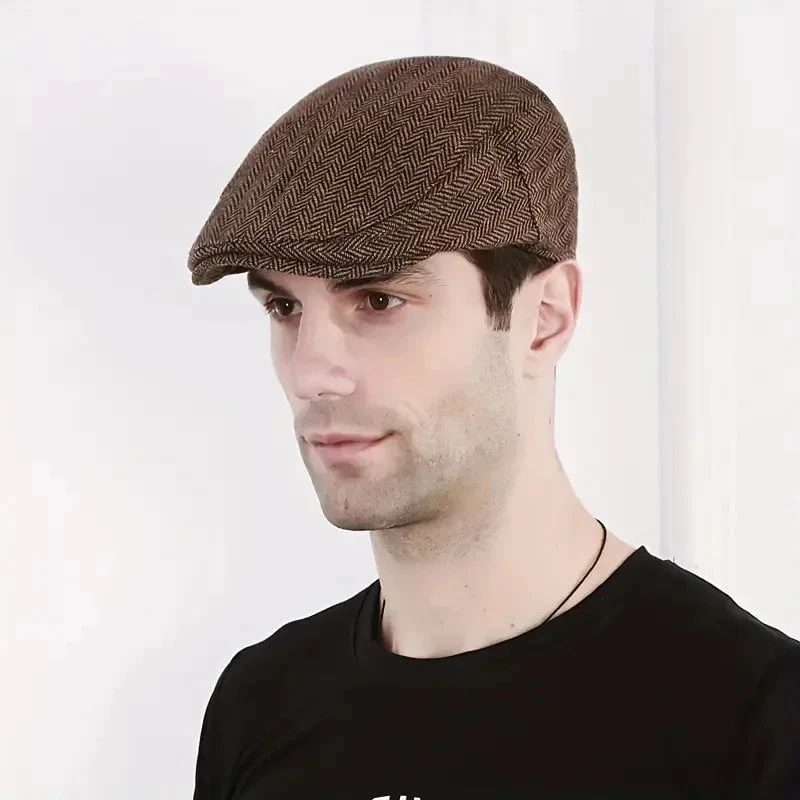 Béret à chevrons rétro