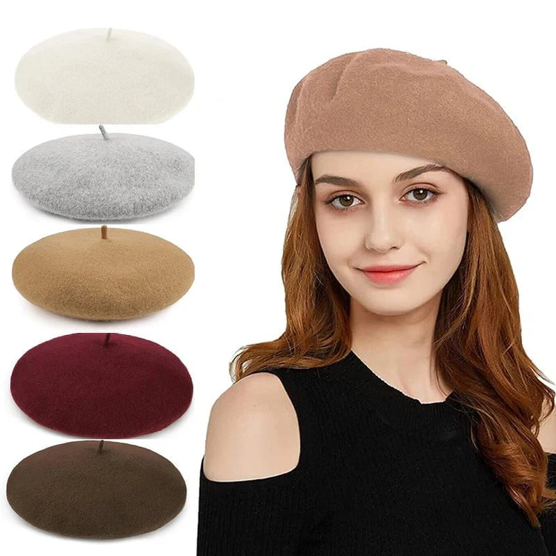 Béret en laine mélangée