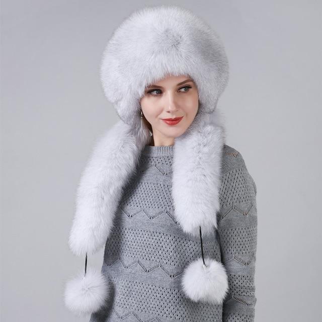 Chapeau chaud avec écharpe