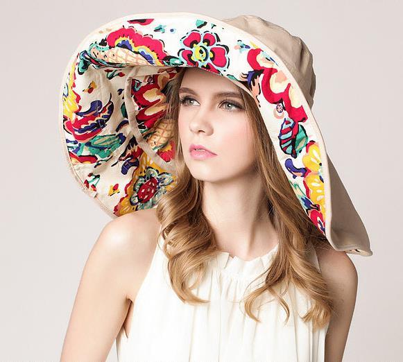Chapeau D'été pliable grand bord