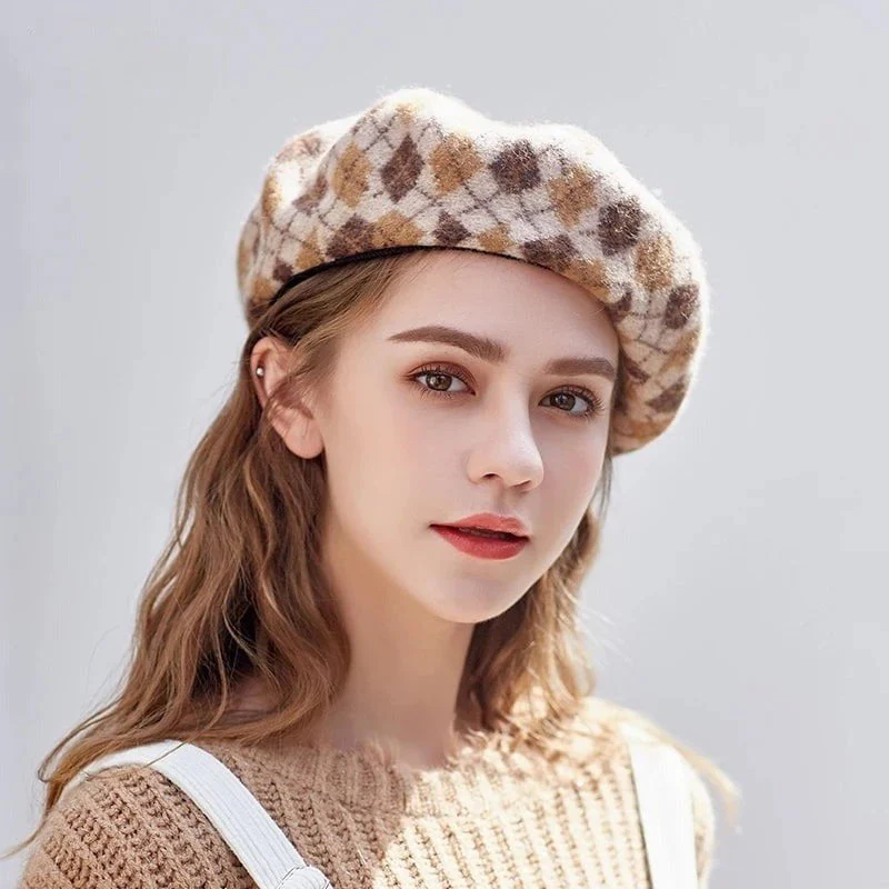Béret femme épais et chaud