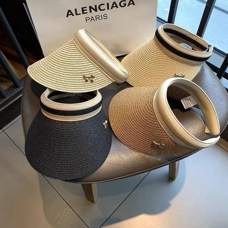 Chapeau de paille visière