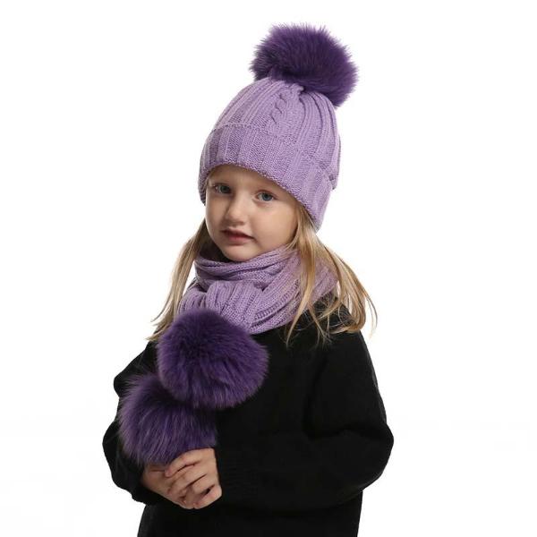 Bonnet et écharpe enfant
