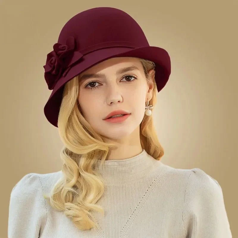 Chapeau fedora feutre femme