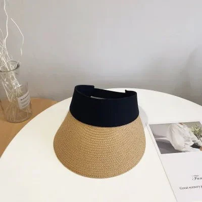 Chapeau pare-soleil en paille