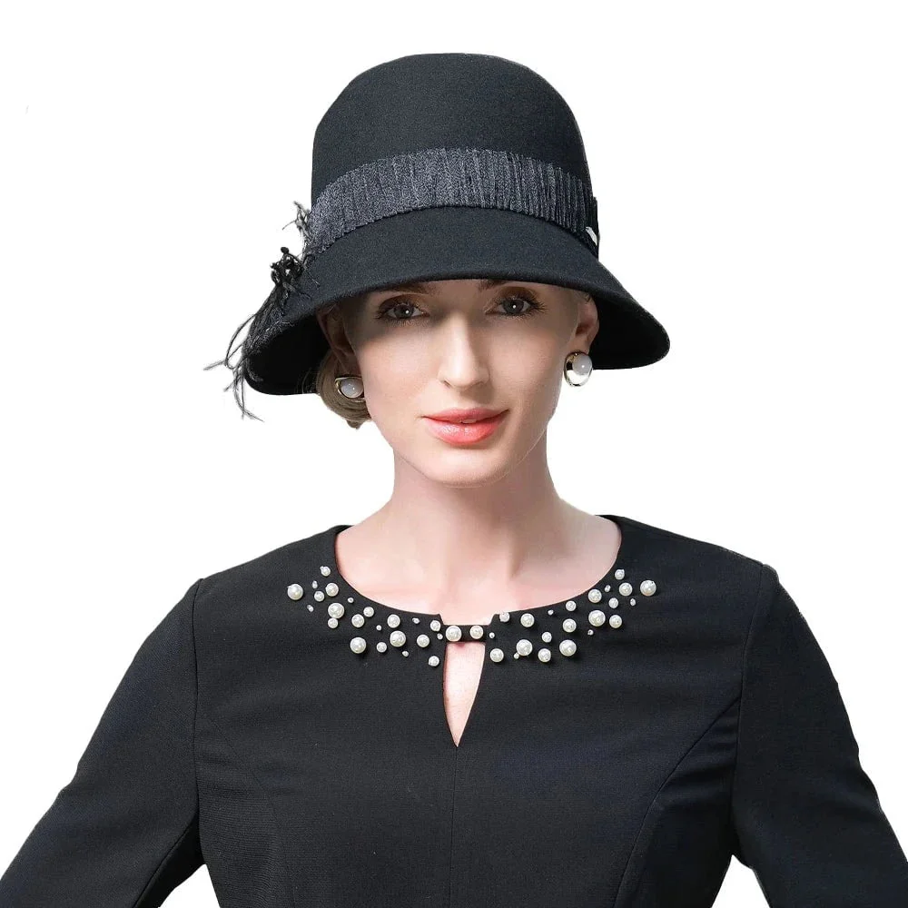 Chapeau cloche noir
