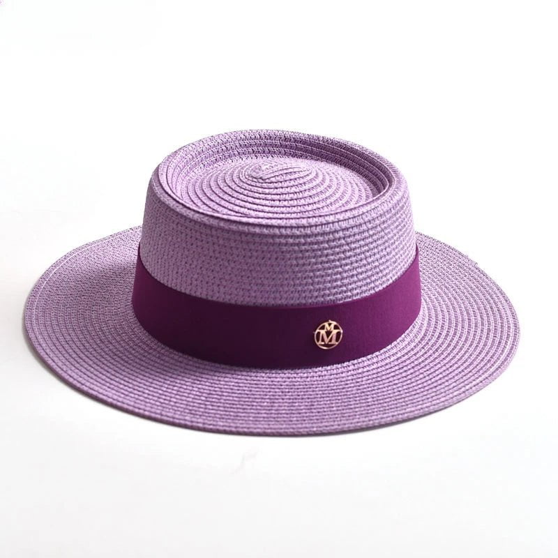 Chapeau de plage avec ruban